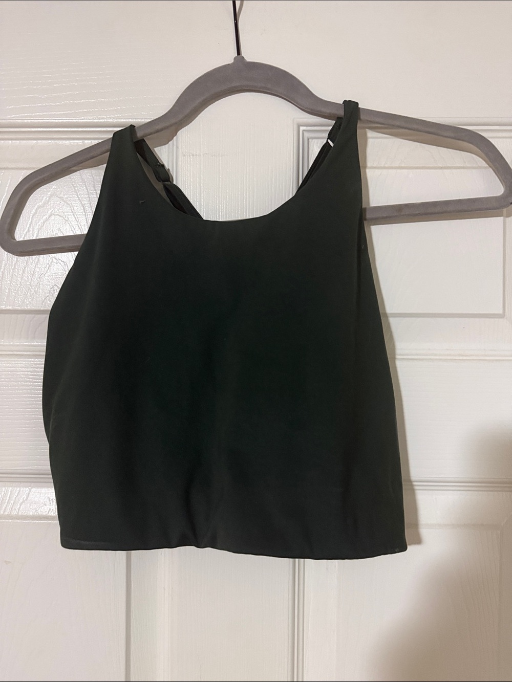 girlfriend collective Black High-Neck Cropped Sports Bra